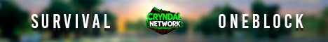 Cryndal Network Minecraft Server | IP, Vote & Discord